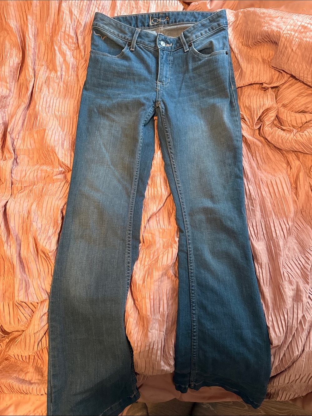 Kimes Ranch Dark Blue Flare Jeans